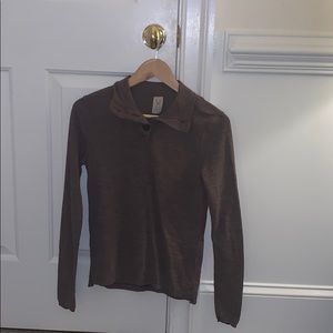 Purple Quarter Button Down Sweater- We The Free